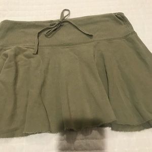 Abercrombie drawstring stretch mini skirt M
